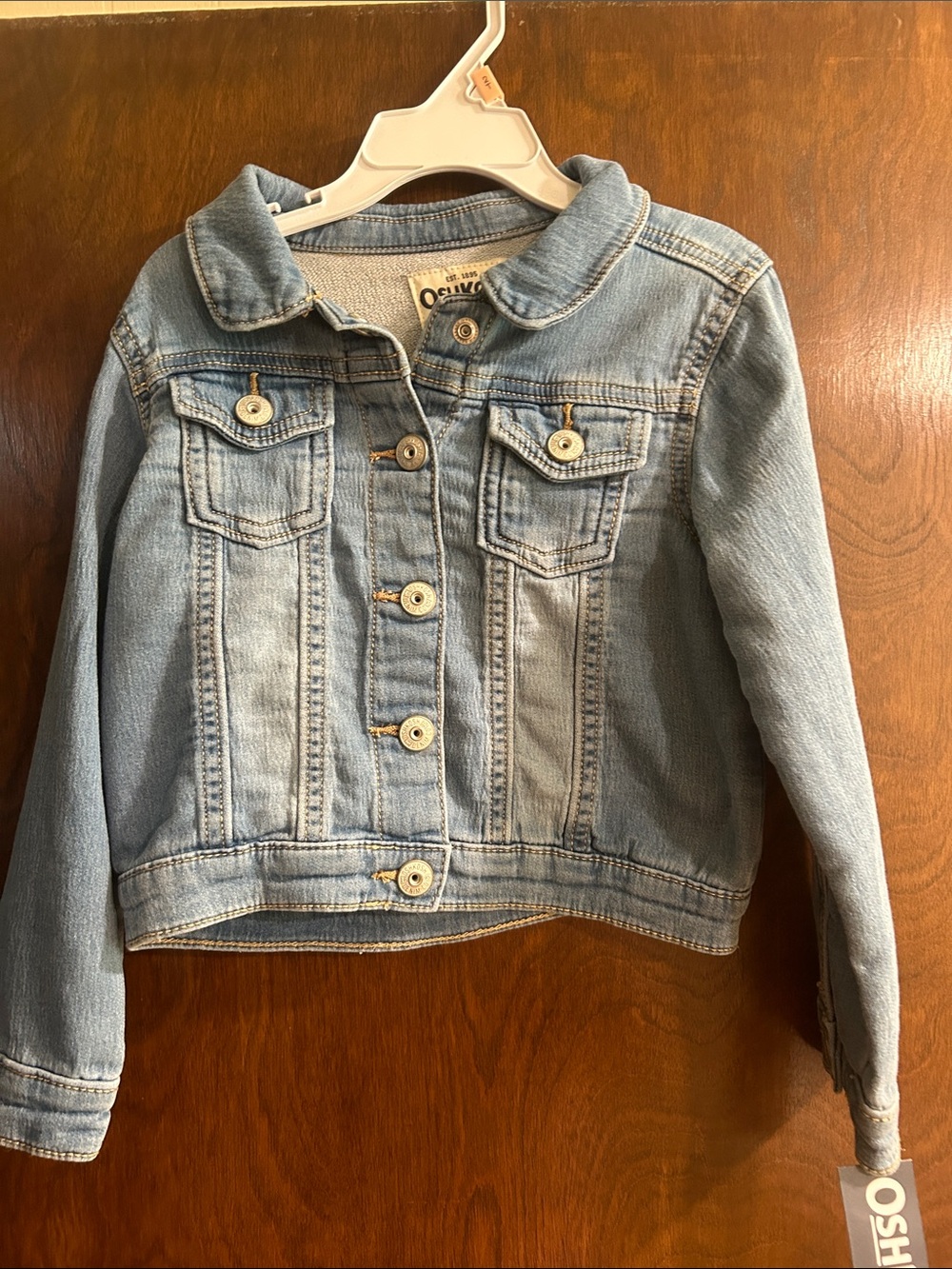 OshKosh B'gosh Light Denim Button-Up Kids Jean Jacket